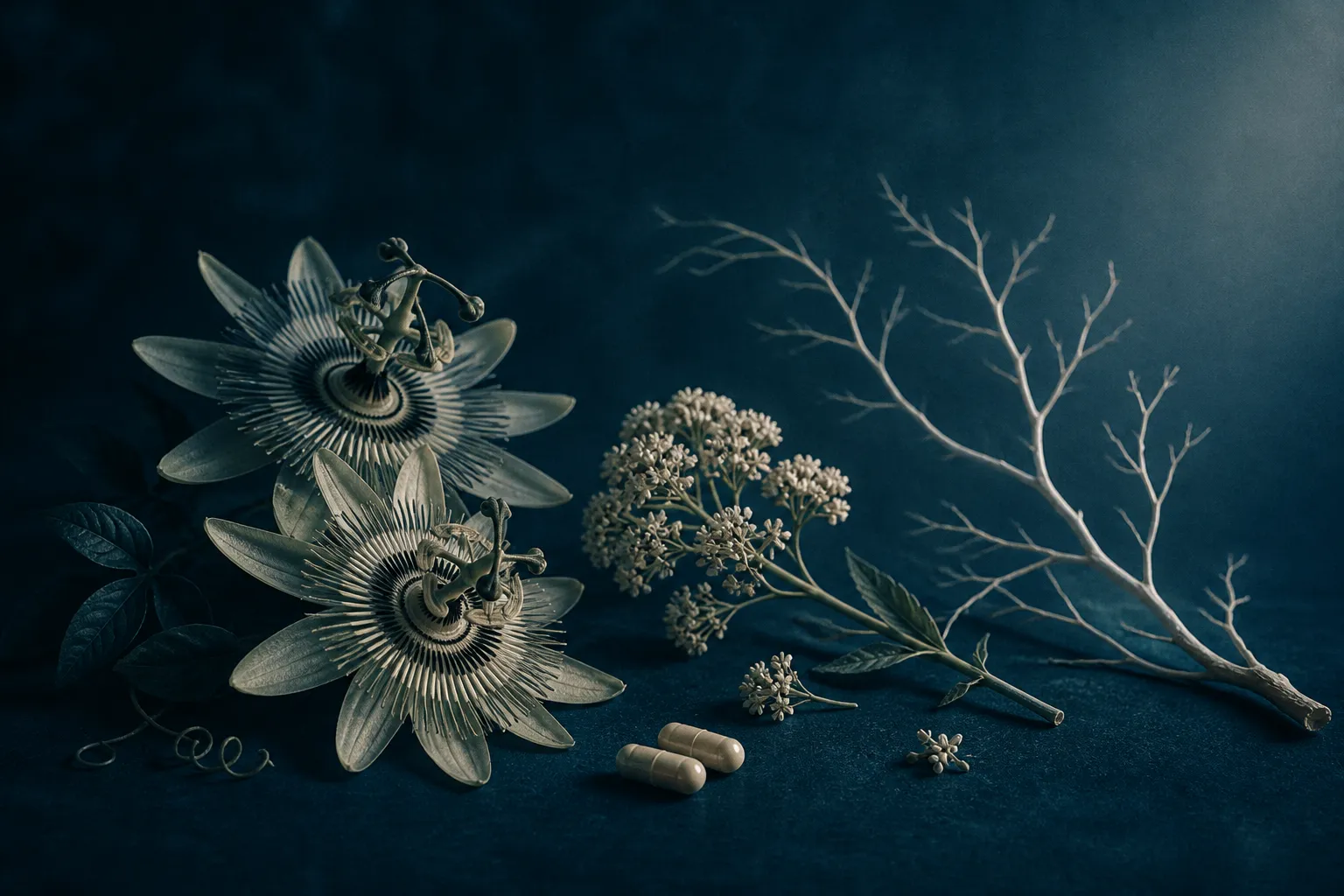 Passiflora, valeriana y cápsulas de Glyv Nervia